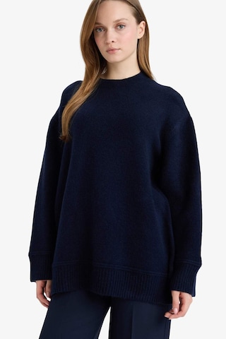Defacto Loose Fit Bisiklet Yaka Triko Kazak Tunik G7239ax25cwnv207 Lacivert-nv207
