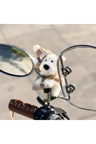 Geeksen West Highland Terrier Mıknatıs Dekorasyon: Motosiklet, Elektrikli Bisiklet İçin Çekici, Çıkartılabilir, Şirin Kedi Desenli Aksesuar