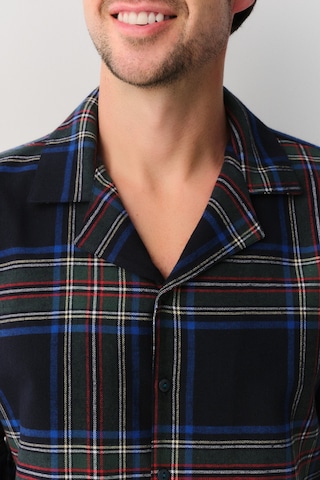 Suwen Matthew Erkek Maskülen Pijama Takımı Sh26300660b1352 Lacivert Ekose