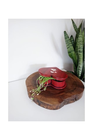 Ahşap Kalp Şeklinde Hediye Kutusu