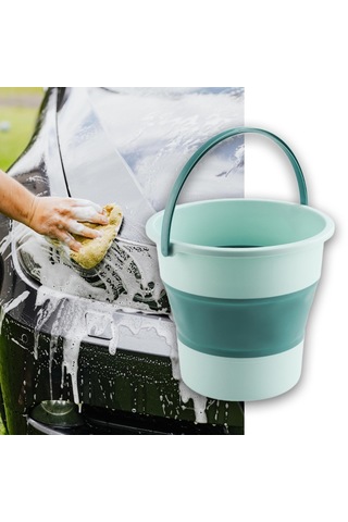 Suntek Katlanabilir Kova Yeşil 10 L Yeşil