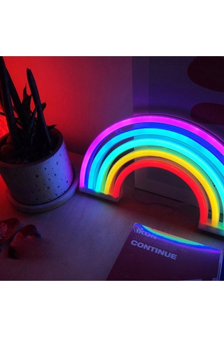 Mufunye Halloween Renkli Led Neon Işığı - Usb Ve 3xaa Pil Çift Besleme - Sürekli Aydınlatma Modu Beyaz