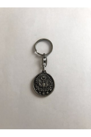 Bd Tekstil Osmanlı Bayrağı Ottoman Gümüş Renkli Anahtarlık