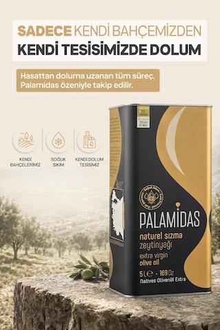 Palamidas Soğuk Sıkım Natürel Sızma Zeytinyağı Özel Harman 5 L
