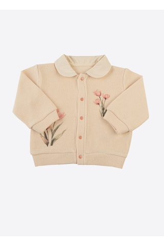 KitiKate Organik Meadow Hırka Bej