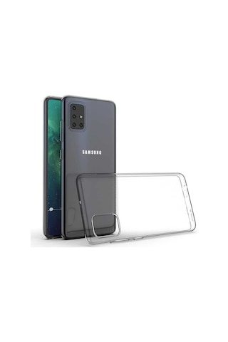 Galaxy A51 Kılıf Zore Süper Silikon Kapak Renksiz