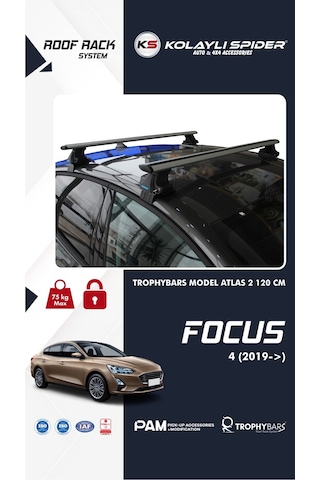 Ford Focus 4 2019+ Trophybars Ara Atkı/ Tavan Barı Gri