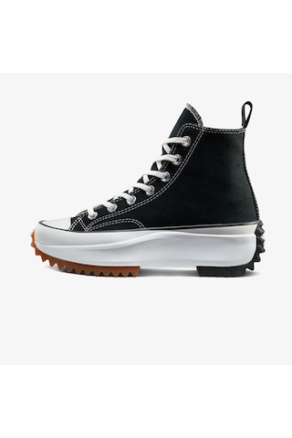 Converse Run Star Hike Platform Unisex Siyah Sneaker Düz 166800c Siyah