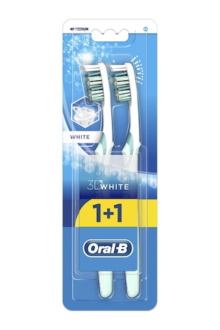 Oral-B 3D White 1+1 Diş Fırçası Medium