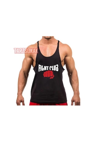 Tarzsokak Gym Tank Top Fitness Sporcu Atleti Gym34 Siyah