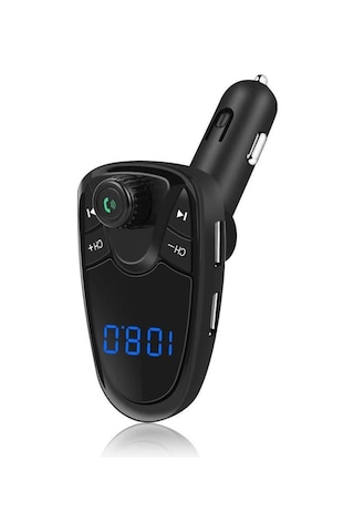 M1 Araba Bluetooth Mp3 Büyük Ekran Çift Usb Bağlantı Noktası Şarj Araba Fm Verici Araba Bluetooth Hands-free