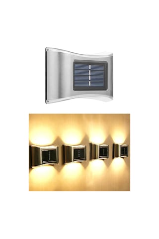 Trendpoint 2Adet 6Ledli Modern Solar Duvar Lamba Dekorasyon Aydın
