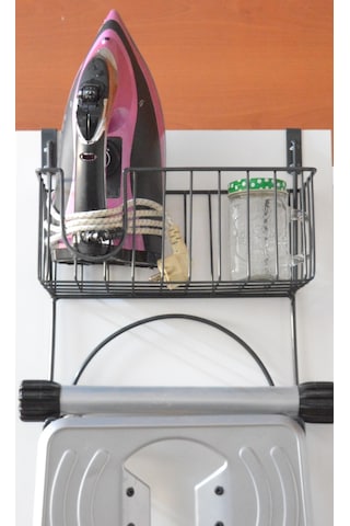 Filamento Siyah Kapı Arkası Ütü Ve Ütü Masası Askısı Ütü Düzenleyici Raf