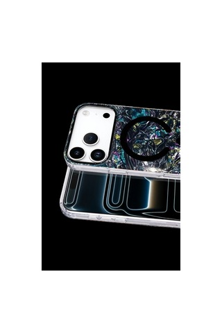 Onegif Apple iPhone Uyumlu 17 Pro Max Mila Dalgalı Magsafe Kapak - Lacivert Düz Renkli