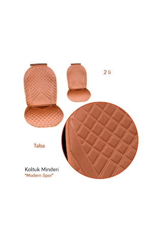 Carub Koltuk Minderi Modern Spor Taba 2 Li Br4818106