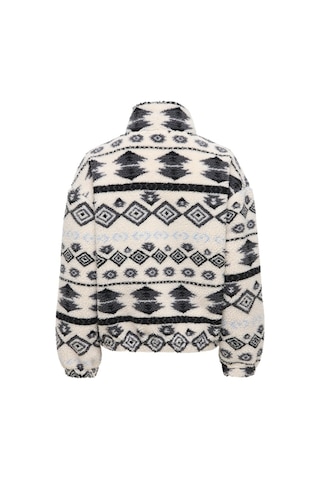 Only Onljanne Lıfe Aztec Teddy L/s Zıp Cc Swt Kadın Gri Sweatshirt - 15267415