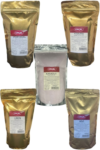 Orçel Toz İçecek Seti Oralet Çay Sıcak Soğuk Karışık 5 x 1 KG