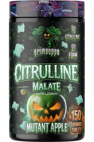 Grimsupps Citrulline Malate Mutant Apple 150 Chews Karışık