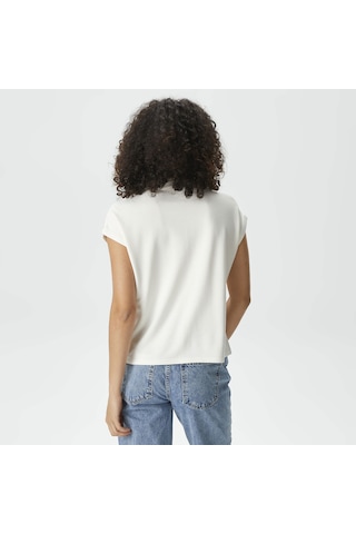 Nautica Nautıca Kadın Kırık Beyaz Relaxed Fıt Gömlek Düz 45k107t Beyaz