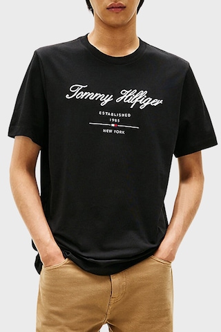 Tommy Hilfiger Erkek T Shirt Mw0mw33691 Bds Siyah Siyah