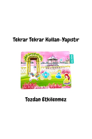 Lino Tekrar Kullanılabilen Sticker - Princess Garden
