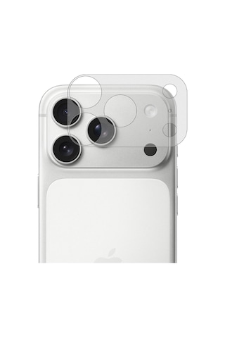 Apple Uyumlu iPhone 17 Pro Kamera Lens Çerçeve Koruyucu Mat 9h Nano