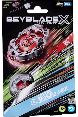 Bey05000 Beyblade 1li Set Scythe Incendio 4-60t