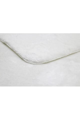 Yolluk Beyaz Kaymaz Taban Peluş Oval
