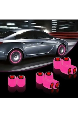 Fastbuy Turcoshop11 4 Parça Pembe Evrensel Kapağı, Trend Kırmızı Kafatası Tasarımı