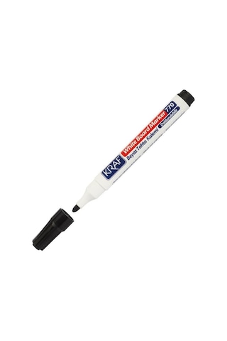 Kraf 770 Siyah Doldurulabilir Beyaz Tahta Kalemi 12'Li