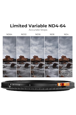 K&f Concept 82 MM Cpl + ND4-ND64 Varıable Nano-X Serisi 2 İn 1 Filtre