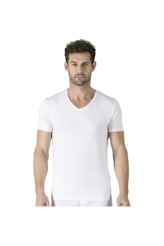 Özkan 6 Adet Erkek Modal V Yaka Kısa Kol Atlet Fanila 11143 001