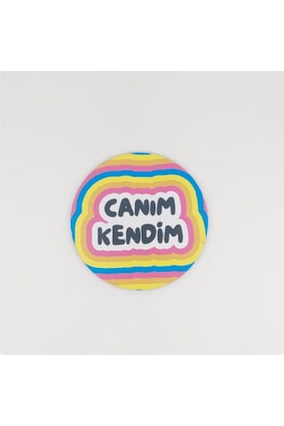 Canım Kendim Baskılı Ahşap Bardak Altlığı Canım Kendim Baskılı Ahşap Bardak Altlığı