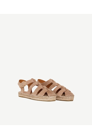 Yargıcı Süet Kafesli Espadril 26ykay4048x 209 Bej