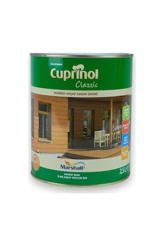 Cuprinol Vernikli Ahşap Bakım Ürünü Klasik Koyu Meşe 2,5 L