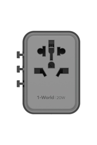 Momax Ua11 1-world 20w Pd Global Seyahat Hızlı Şarj Cihazı Güç Adaptörü Siyah