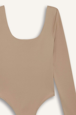 Defacto Coool U Yaka Uzun Kollu Çıtçıtlı Body F8042ax25aubg208 Bej