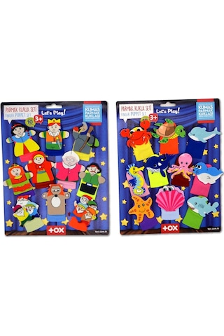 2 Set 20 Parça Tox Masal Kahramanları ve Deniz Canlıları Parmak
