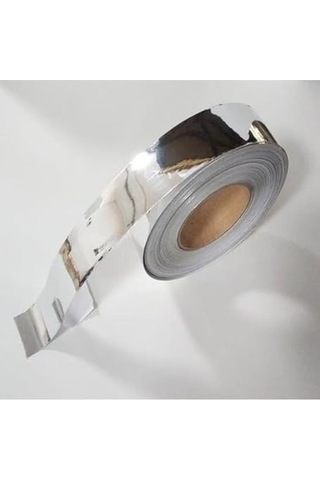 Krom Nikelaj Bant Yapışkanlı Araç Çıta Direk Kaplama Folyosu 10 Cm X 5 Metre Açık Mavi