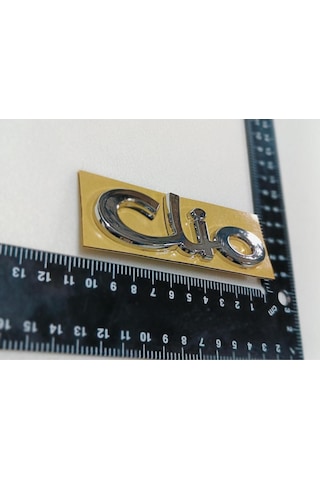 Renault Clio 2 1998-2010 Uyumlu Clio Tırnaklı Ve Yapışkanlı Bagaj Yazısı 3m 3d Abs