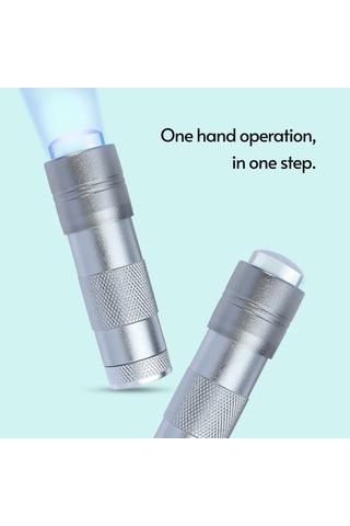 Leezsing Mini Ultraviyole Tırnak Işığı Taşınabilir Silikon Tırnak Pres Kürleme Lambası El Tipi Led'ler Tırnak Kurutma Işığı Manikür Aletleri
