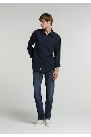 Colin's Colins Regular Fit Shirt Neck Düz Erkek Lacivert Uzun Kol Gömlek Cl1082606 Q1.v2 Nav
