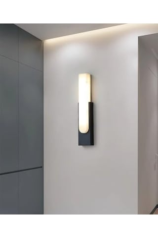 Dekoratif Led Aplik, Çift Yönlü, 10w, 3200k Gün Işığı, Siyah, Çift Yönlü Işık Led Duvar Aydınlatma Cata Hawai İç Ve Dış Mekan Açık