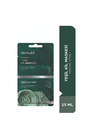 Dermokil Peeling Etkili Yeşil Kil Maskesi 15 ML