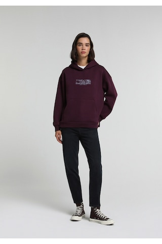 Colin's Colins Relax Fit Kapüşonlu Baskılı Kadın Mor Sweatshirt Cl1083272 Q1.v2 Dpp Dark Purple