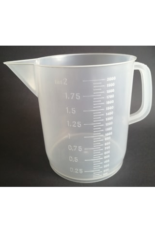 Kartell Plastik Kulplu Beher 2000 ML Kartell Plastik Kulplu Beher 2000 ML