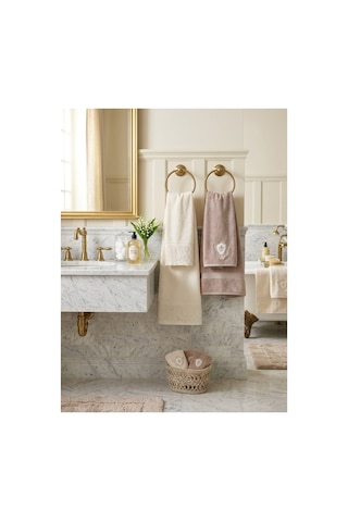 Özdilek Wedding Best Set Hamam Takımı - Krem Bej