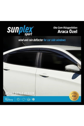 Sunplex Hyundai Accent Blue Cam Rüzgarlığı 4.Prç 2011-2019