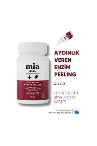 Mia Klinika Arındırıcı ve Aydınlatıcı Enzim Peeling Toz Temizleyici 40 G