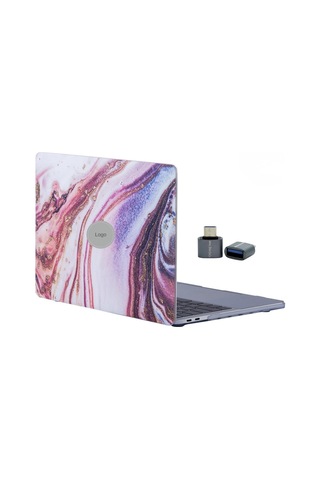 M1 Kılıf 13 Inç Mermer Glitter'li M1 Air A2337 A2179 A1932 İle Uyumlu Karışık Çok Renkli